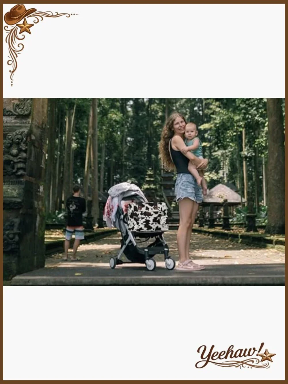 Waterproof Polyester Diaper Bag Tote with Pacifier Case and Stroller Clips